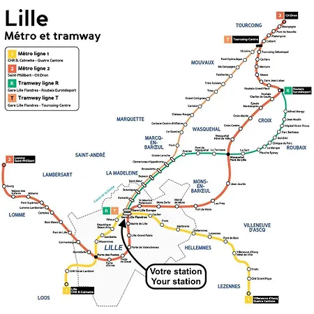 Apartment Gares - Duplex Avec Parking Lille